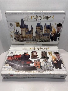 Harry Potter 3D Puzzle Set - Schloss Hogwarts | Hogwarts Express & Winkelgasse - Bild 1 von 8