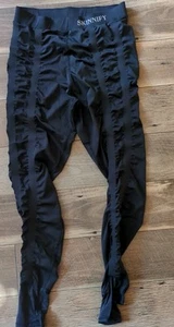 Skinnify Resistance Leggings Women's Black Scrunched Band Compression Size XXXL - Picture 1 of 6