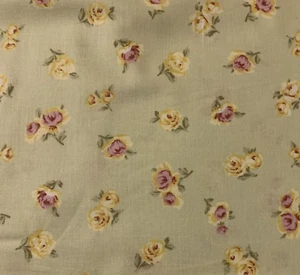 Lauren Spaced Roses Floral Fabric By Karen Montgomery & Timeless Treasures BTHY - Picture 1 of 9