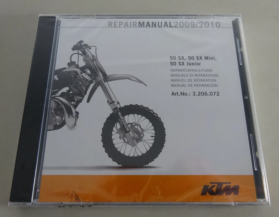 Manual de Taller KTM 50SX/50SX Mini / 50 SX Junior Año 2009-2010 - Imagen 1 de 1