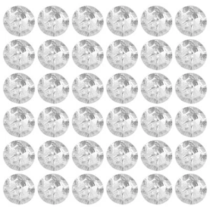 100 Pcs 2-Hole Acrylic Crystal Rhinestone Sewing Fastening Buttons Replacement - Picture 1 of 9