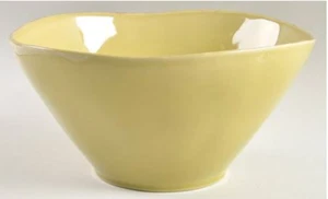 Crate & Barrel Marin Green Round Vegetable 10 1/4" - Picture 1 of 2