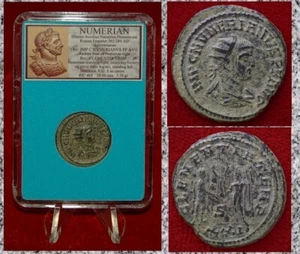 Moneda Antiguo Imperio Romano NUMÉRICA Júpiter y Antoniniano Numerio - Imagen 1 de 4
