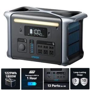 Anker SOLIX F1500 Portable Power Station 1800W Solar Generator 1536Wh PowerHouse - Picture 1 of 7