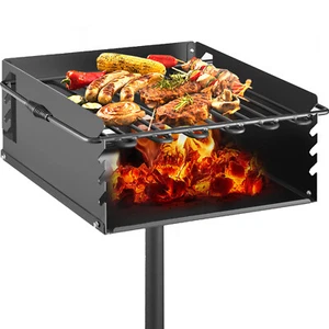 VEVOR 53 x 53 cm BBQ Charcoal Grill Portable Outdoor Camping Barbecue - Picture 1 of 12