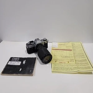 Canon AE-1 analoge Kleinbildkamera Body & Rokinon 80-200 Objektiv & Original Papiere! - Bild 1 von 22