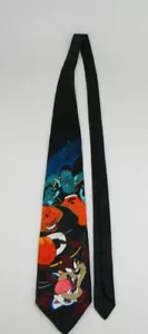 Space Jam Krawatte Vintage 1996 Looney Tunes Taz & Aliens Basketball Warner Bros. - Bild 1 von 12