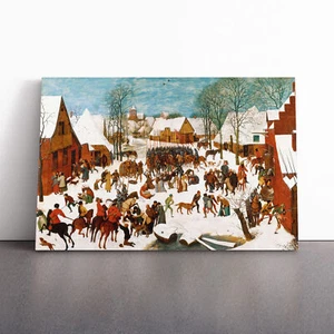 Pieter Bruegel The Elder Massacre Of The Innocents Canvas Wall Art Print Framed - Picture 1 of 7