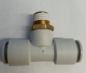SMC KQ2T10-02S 10mmX10mmX1/4"NPT push-to-connect branch tee connector **5-pack** - Picture 1 of 4