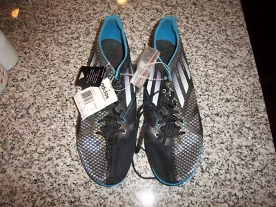 ZAPATOS DE CHÁNDAL PARA HOMBRE TALLA 12.5 ADIDAS ADIZERO NEGRO/AZUL/GRIS AMBITION - NUEVOS Foto 1 de 3