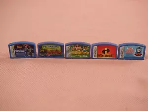 5 Leap Frog Leapster Game Cartridges Only Batman Diego The Incredibles Thomas - Picture 1 of 4