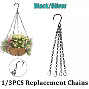 Flower Pot 4 Strand Hanging Chain Replacement Plant Hangers Replacement Chains - Picture 1 of 16