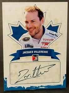 2011 In The Game Canadiana Autographs Blue Ink #A-JV1 Jacques Villeneuve - Picture 1 of 2