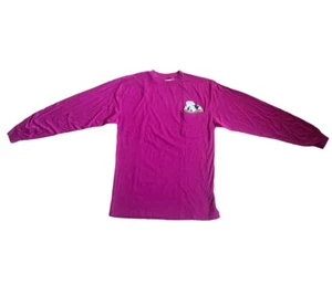 Vintage Dalmatians Long Sleeve Shirt Adults Size Medium Purple Pinkish - Picture 1 of 8