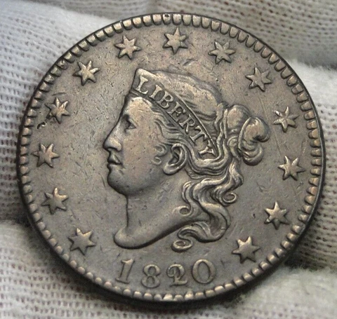 1820/19 Penny Coronet Large Cent Cover