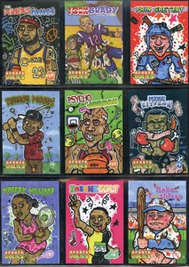 12 lot 2021 SPORTS UGLIES MICHAEL JORDAN TYSON TIGER BRADY LOOK SET HTF GPK - Picture 1 of 4