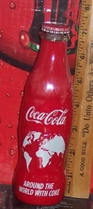 2017 COCA COLA COLLECTORS CLUB AROUND THE WORLD WITH COKE 8OZ COCA COLA BOTTLE - Picture 1 of 2