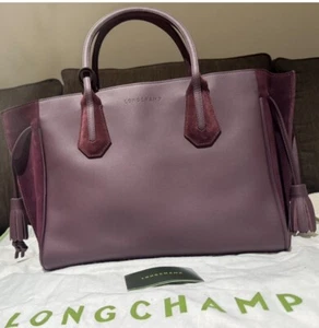 Brand New Longchamp Penelope Tassel Tote bag in Maroon - Picture 1 of 21
