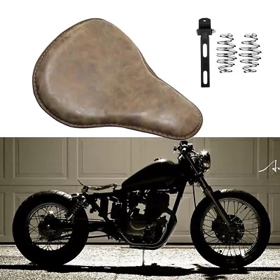 Assento de motorista 14"x12" PU Bobber assento solo com molas para Honda Rebel CMX 250 1100 - Imagem 1 de 4