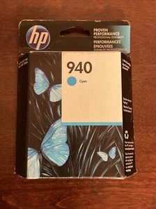 Genuine HP 940 Cyan Ink Cartridge C4903AN New Exp Aug 2017 - Picture 1 of 8