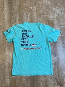 Vineyard Vines Short Sleeve Pocket Crew Tee EDSFTG New York City Green Teal XS - Picture 1 of 8