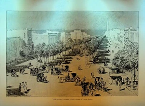 Impresión El Prado Habana Cuba 1898 Childe Hassam - Imagen 1 de 1