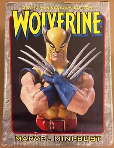 Wolverine 25th Anniversary Gold Mini Bust AP/7000 Bowen Designs Marvel 2000 - Picture 1 of 3