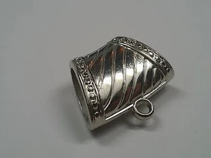 Acrylic Hanger Links, Large Bail Beads, Scarf Pendants, 37x33mm Qty 4 - Picture 1 of 2