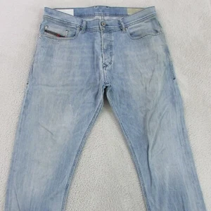 Diesel Jeans Mens W32 L32 Light Blue Slim Carrot Denim Tepphar Stretch - Picture 1 of 10