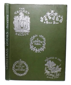 c1878 A CHRISTMAS CAROL by Charles Dickens & The Christmas Books ILLUSTRATED - Imagen 1 de 20