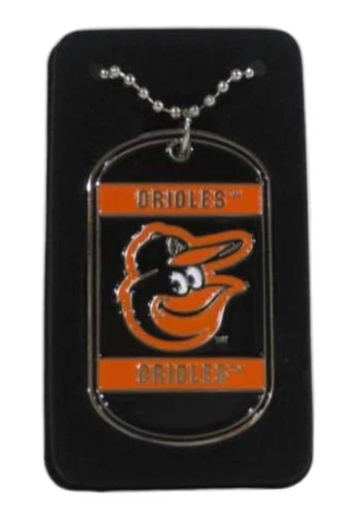 Siskiyou MLB Baltimore Dog Tag Necklace Orioles Cover