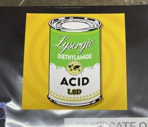 Denial “Super Soup - Yellow Trip Edition” ARTIST PROOF AP5 Blotter 1XRUN COA - Picture 1 of 3
