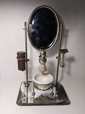 Ancien Miroir de Barbier / Nécessaire de Rasage