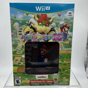 Mario Party 10 w/ Mario Amiibo Figure (NINTENDO Wii U) Brand New Factory Sealed - Picture 1 of 15