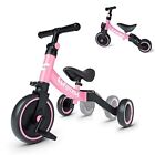  5 in 1 Toddler Bike for 1 Year to 4 Years Old Kids, Toddler Tricycle Kids Pink