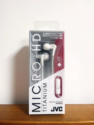 JVC HA-FRH10 MICRO-HD TITANIUM Wired Earphones Mic & Remote 2 Colors Black/White - Image 1 of 4