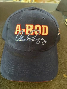 Texas Rangers Vintage Baseball Arod Alex Rodriguez Blue Cap SGA - Picture 1 of 2