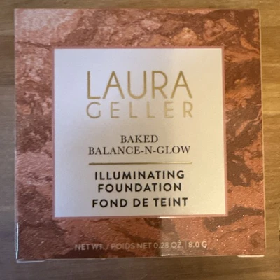 Laura Geller Baked Balance-n-Glow Illuminating Foundation Powder Tan 0.28 oz NIB - Image 1 of 4
