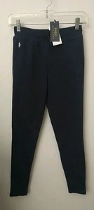 POLO RALPH LAUREN YOUTH GIRLS NAVY LEGGING JOGGER PANTS, SIZE L (12-14) - Picture 1 of 3