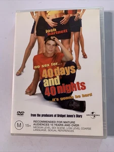 40 Days And 40 Nights (DVD, 2002) Josh Hartnett Comedy Region 4 *2 - Bild 1 von 3