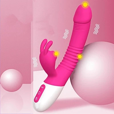 Masajeador Personal Vibrador Doble Conejo 7 Modos Empujar y Chupar Cuerpo Inalámbrico Regalo Foto 1 de 4