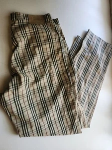 Burberry Nova Check Plaid Vintage Men’s Jeans Pants Size 34 R - Picture 1 of 5