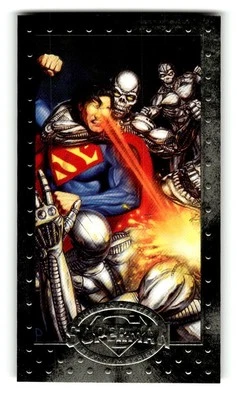 1994 Superman The Man of Steel Platinum Trading Card #27 Turning up the Heat! - Image 1 of 4
