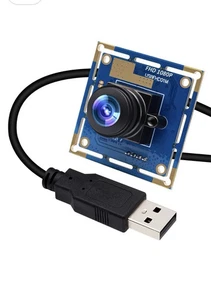 Cámara USB ojo de pez 180 grados 1080P gran angular cámara web Windows Linux Android Mac - Imagen 1 de 11