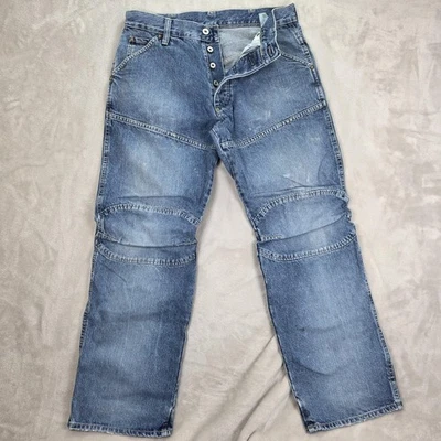 G-Star RAW Jeans Mens 33x30 Blue Elwood 5620 Shortcut Button Fly Articulated - Image 1 of 4