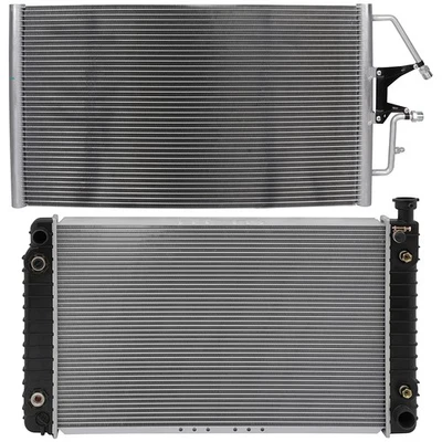 Radiator & A/C Condenser For 1996-1999 Chevrolet C1500 1998 Chevrolet K2500 — 第 1/4 张图片
