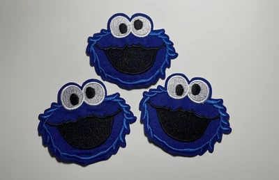 Elmo Sesame Street Iron on/ embroidery patch 3 pack. Sesame Street Patches - Image 1 of 3