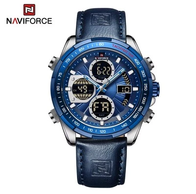 NAVIFORCE LED Men Sport Watches Luxury Brand Dual Time Digital Quartz Wristwatch - Image 1 of 4