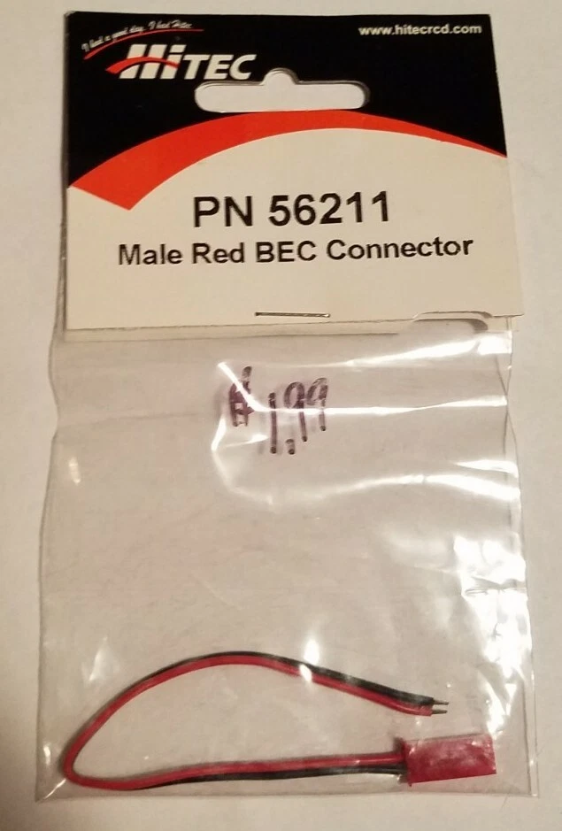 Hitec Male Bec Connector B.E.C Vintage Rc 56211 - Image 1 of 1