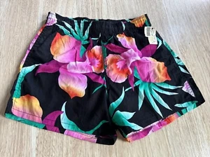 Original Jams Shorts Surf Line Hawaii Nylon Colorful Vtg 80s 90s Mens Women’s Sm - Picture 1 of 14